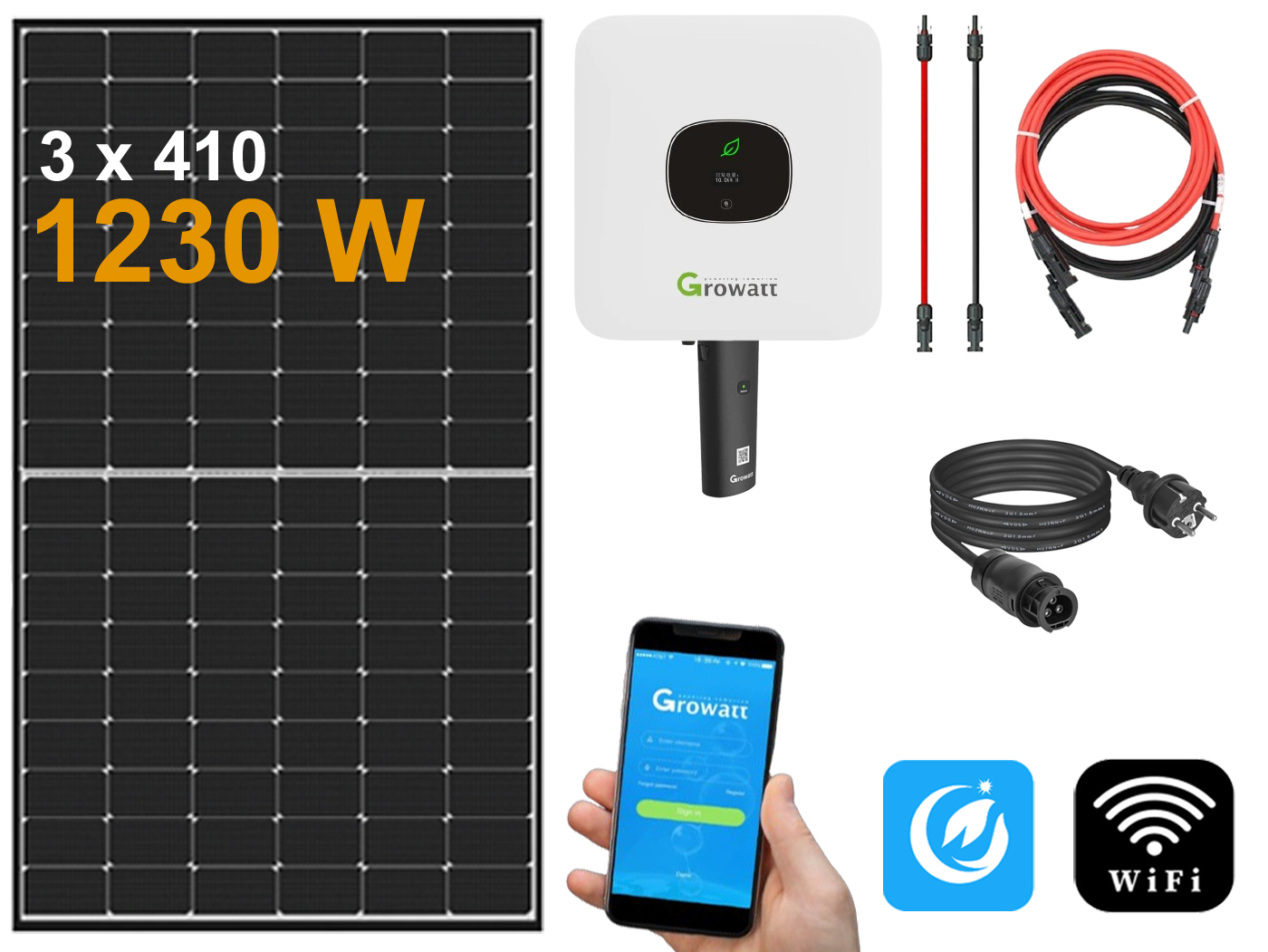 1200 Watt Growatt Balkonkraftwerk